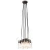Suspension Brinley 6 lumières - Bronze antique