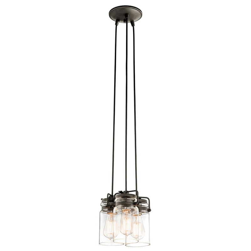 Suspension Brinley 3 lumières - Bronze antique
