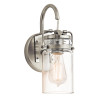 Applique murale Brinley 1 lumière - Nickel brossé