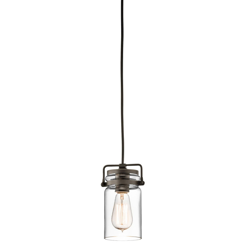Mini-suspension Brinley 1 lumière - Bronze antique