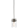Mini-suspension Brinley 1 lumière - Bronze antique