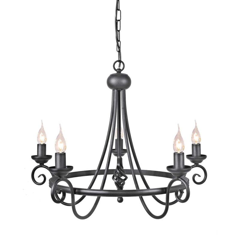 Lustre Harlech 5 lumières - Noir