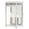 Demi lanterne moyenne Holborn 2 lumières - Chrome poli
