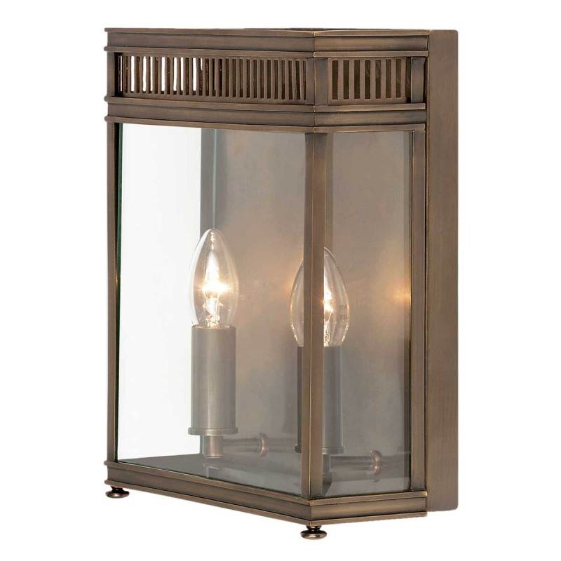 Demi lanterne moyenne Holborn 2 lumières - Bronze foncé
