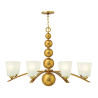 Lustre Zelda 8 lumières - Laiton vintage