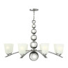 Lustre Zelda 8 lumières - Nickel poli