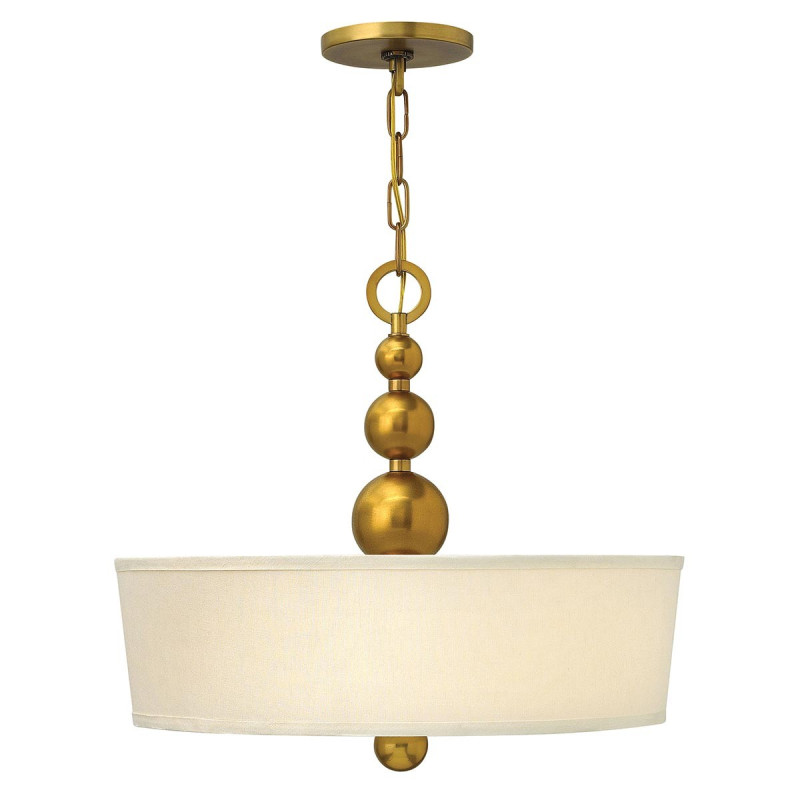 Suspension Zelda 3 lumières - Laiton vintage