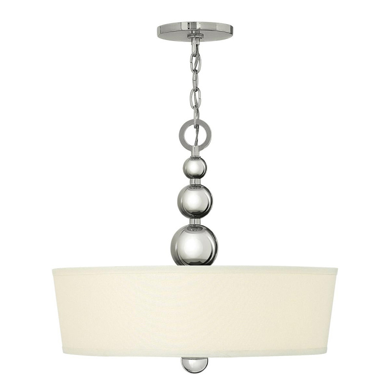 Suspension Zelda 3 lumières - Nickel poli
