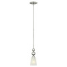Mini-suspension Zelda 1 lumière - Nickel poli