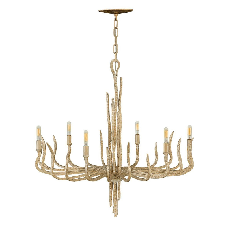 Lustre Spyre 6 lumières - Champagne doré