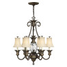 Lustre Plantation 7 lumières - Bronze perlé