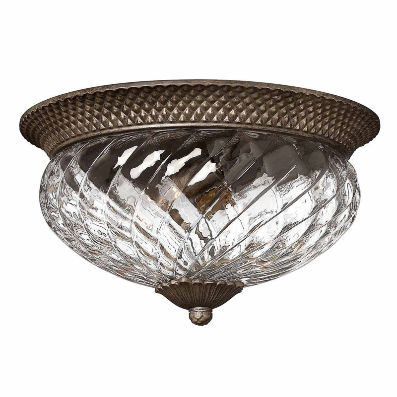 Plafonnier grande taille Plantation 3 lumières - Bronze perlé