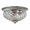 Plafonnier grande taille Plantation 3 lumières - Nickel antique poli