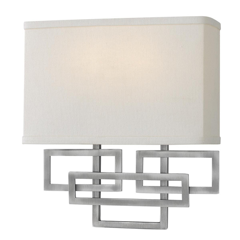 Applique murale Lanza 2 lumières - Nickel antique