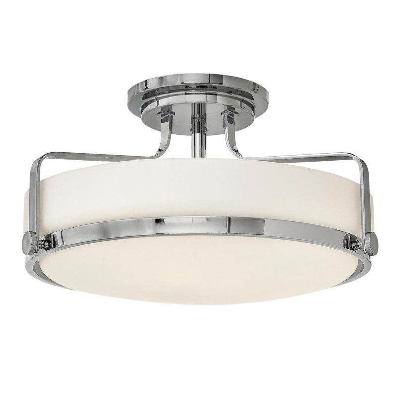 Semi-plafonnier moyen Harper  - Chrome poli