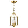 Petite suspension Gentry 3 lumières - Laiton poli