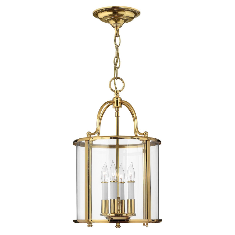 Suspension moyenne Gentry 4 lumières - Laiton poli
