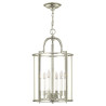 Grand luminaire suspendu Gentry 6 lumières - Nickel poli