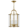 Grand luminaire suspendu Gentry 6 lumières - Laiton poli