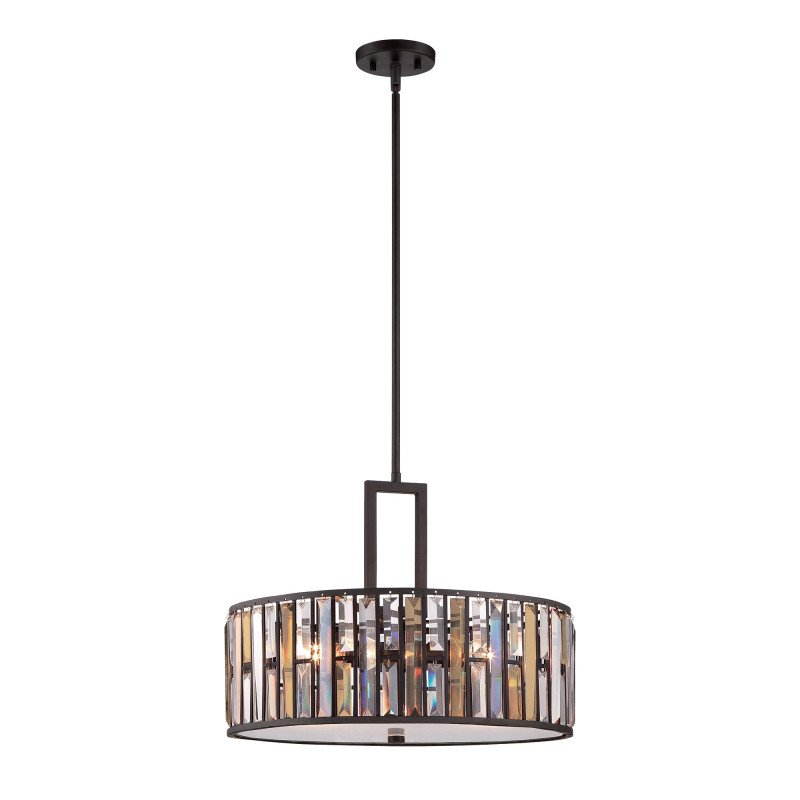 Suspension Gemma 3 lumières - Bronze vintage