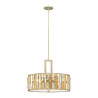 Suspension Gemma 3 lumières - Feuille d'argent
