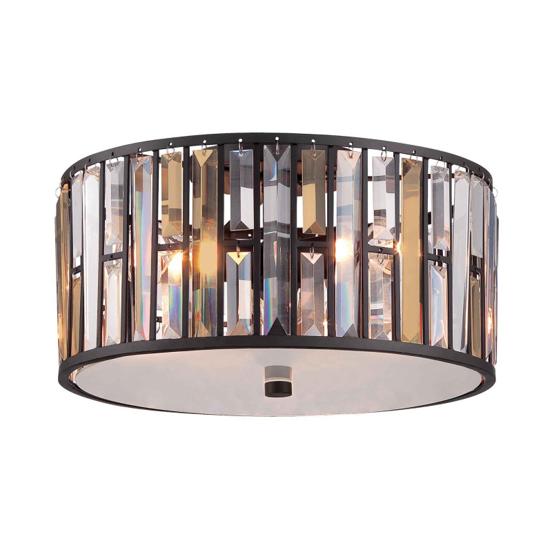 Plafonnier encastré Gemma 3 lumières - Bronze vintage