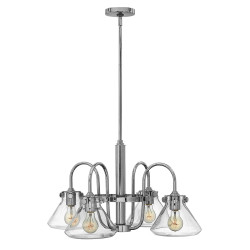 Lustre en verre transparent...