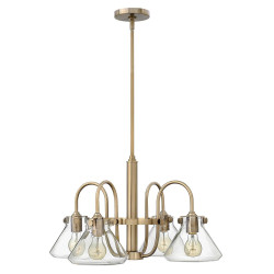 Lustre en verre transparent...