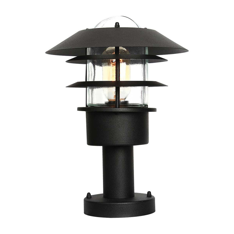 Lanterne de piédestal Helsingor 1 lumière - Noir