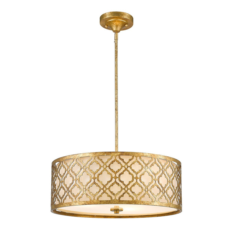 Grande suspension duo Arabella 3 lumières