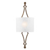 Applique murale Tilling 1 lumière - feuille d'or vieilli