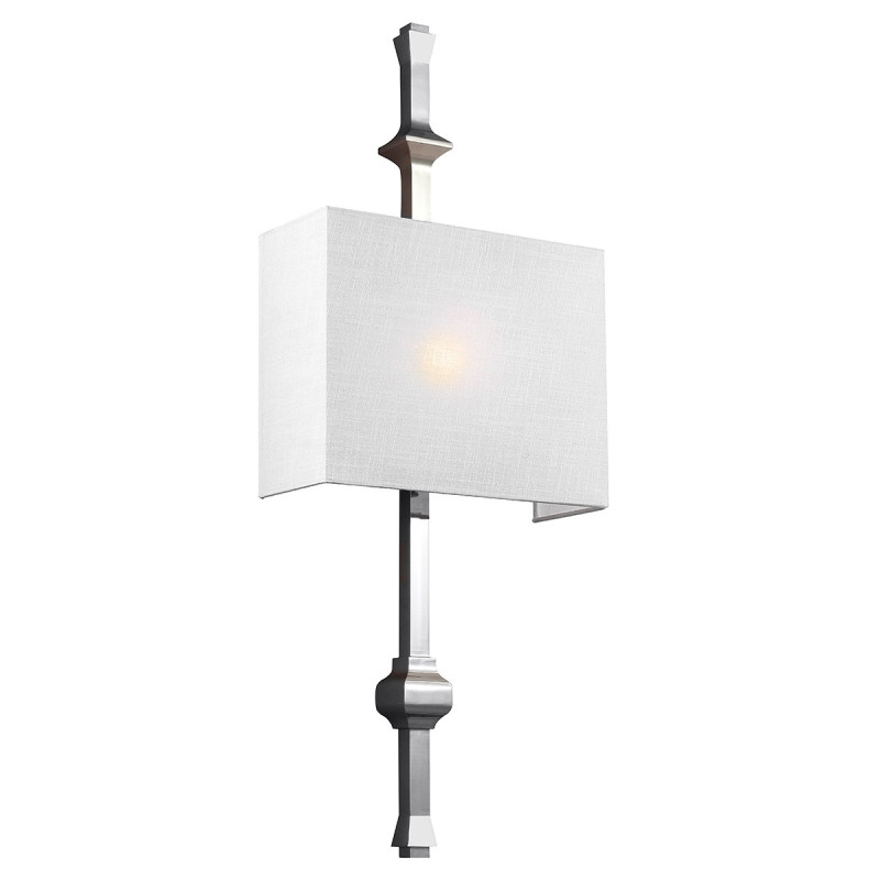 Applique murale Teva 1 lumière - Nickel poli