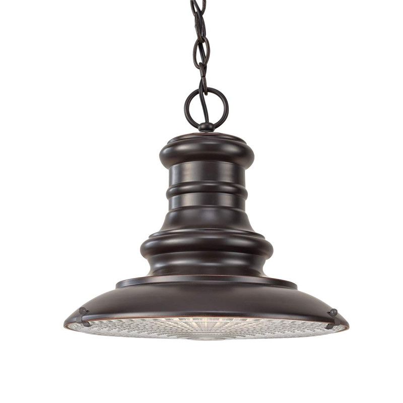 Lanterne à chaîne moyenne Redding Station 1 lumière - Bronze restauré
