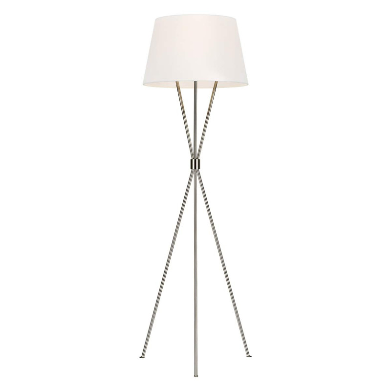 Lampadaire Penny 1 lumière - Nickel poli
