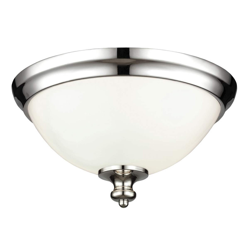 Plafonnier encastré Parkman 2 lumières - Nickel poli