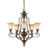 Lustre à lumière vers le haut Kelham 5 lumières
