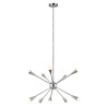 Lustre Jax 10 lumières - Nickel poli