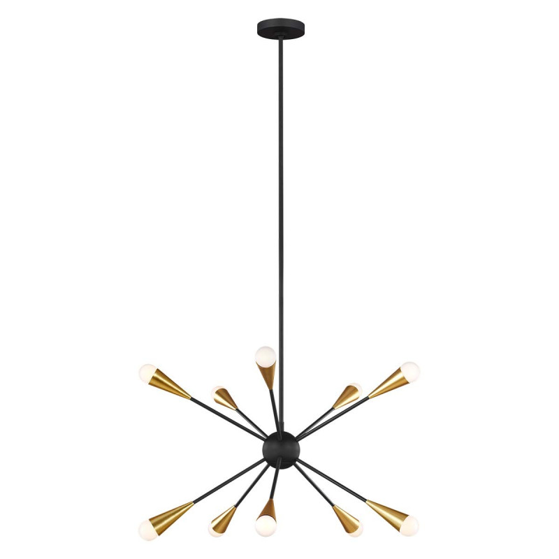 Lustre Jax 10 lumières - Noir minuit