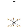 Lustre Jax 10 lumières - Noir minuit