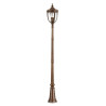 Poteau grande taille English 3 lumières - Bronze anglais