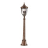 Lampadaire lanterne moyen English 3 lumières - Bronze anglais