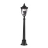 Pilier moyen English 3 lumières - Lanterne noir