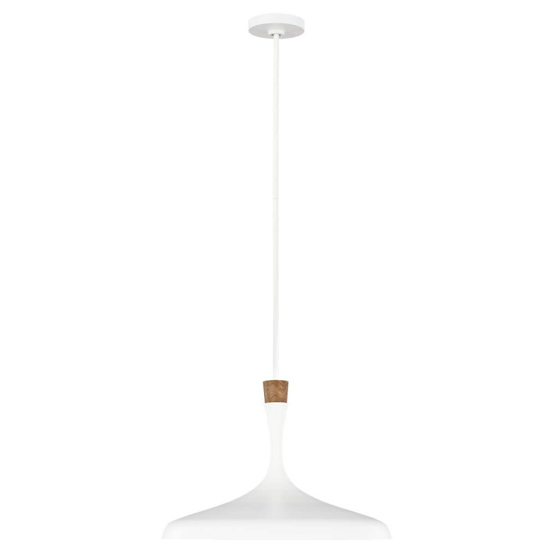 Suspension Darwin 1 lumière - Blanc mat