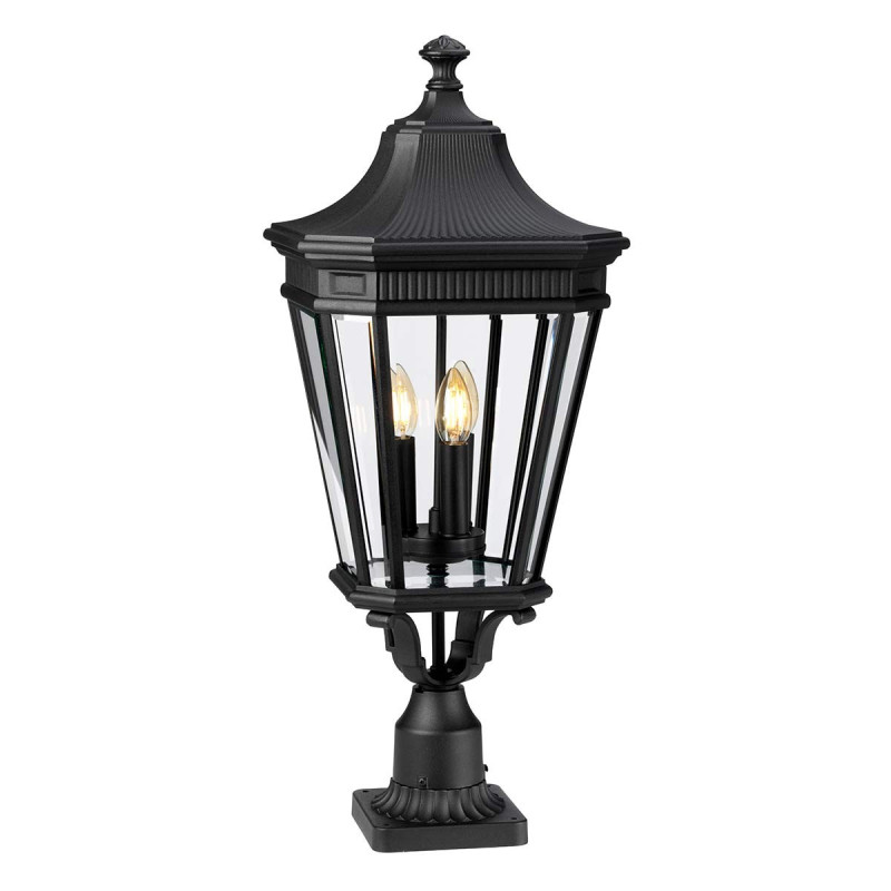 Grande borne Cotswold 3 lumières - Noir