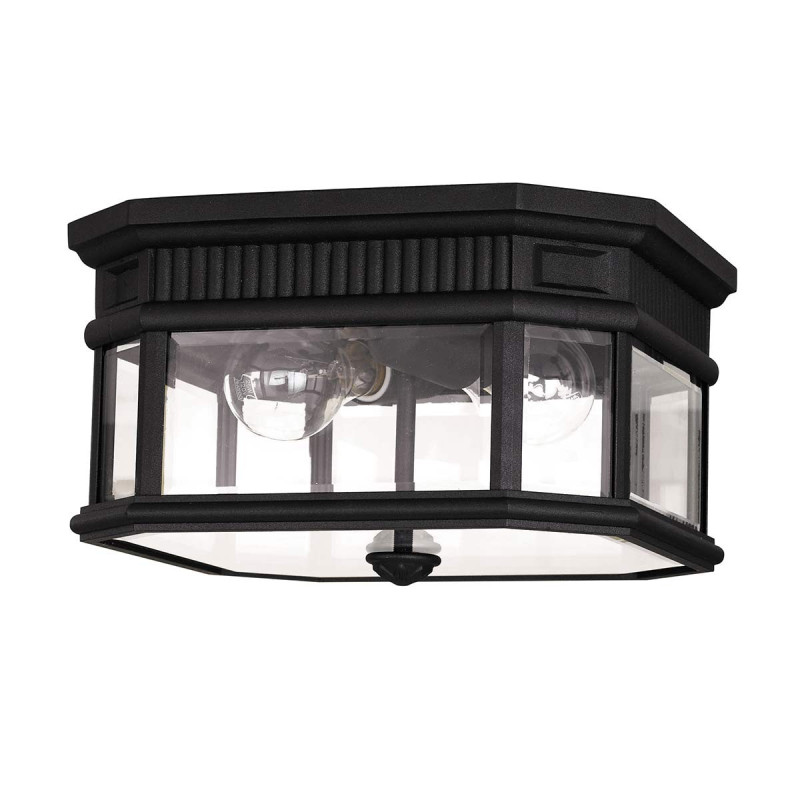 Plafonnier encastré Cotswold 2 lumières - Noir