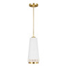Suspension Carter 1 lumière - Style A -Blanc mat