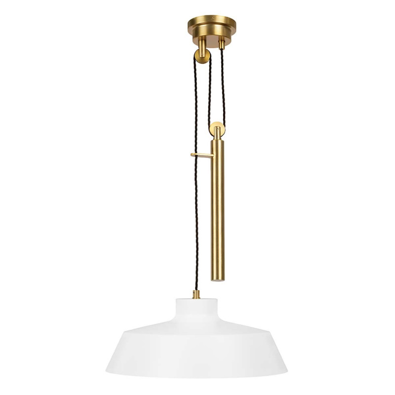 Suspension Candor 1 lumière - Blanc mat