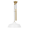 Suspension Candor 1 lumière - Blanc mat