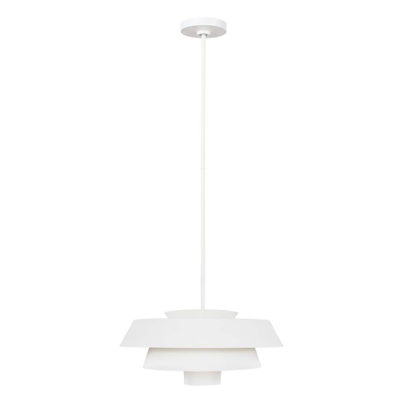 Suspension Brisbin 1 lumière - Blanc mat