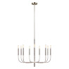 Lustre Brianna 9 lumières - Nickel poli
